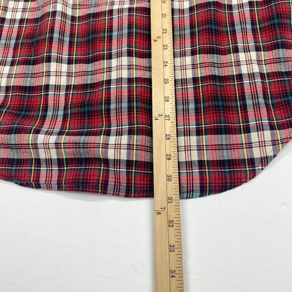 Ralph Lauren Men’s Classic Fit Short Sleeve Red Plaid Button Down Shirt Size L - Picture 4 of 9